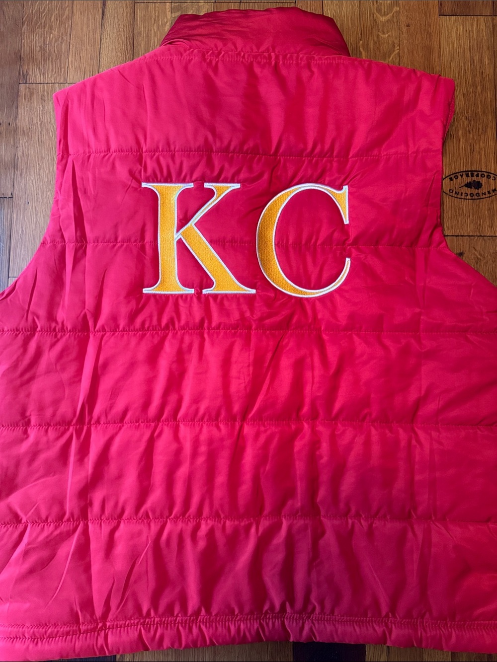 KC Embroidered Red Quilted Vest - Boutique Love Letters